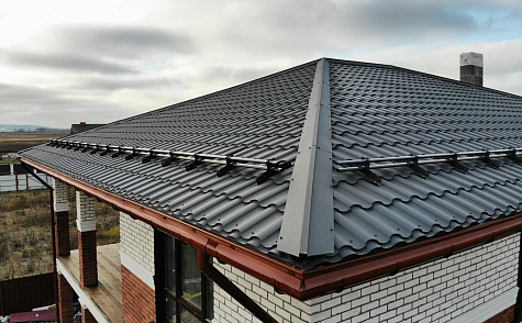 Купить Металлочерепица Гранд Лайн / Grand Line, Kredo, Drap TX 0,5 цвет RAL6005 зеленый мох - изображение 8